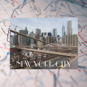 Carte Postale New York City Lower Manhattan Skyline Travel