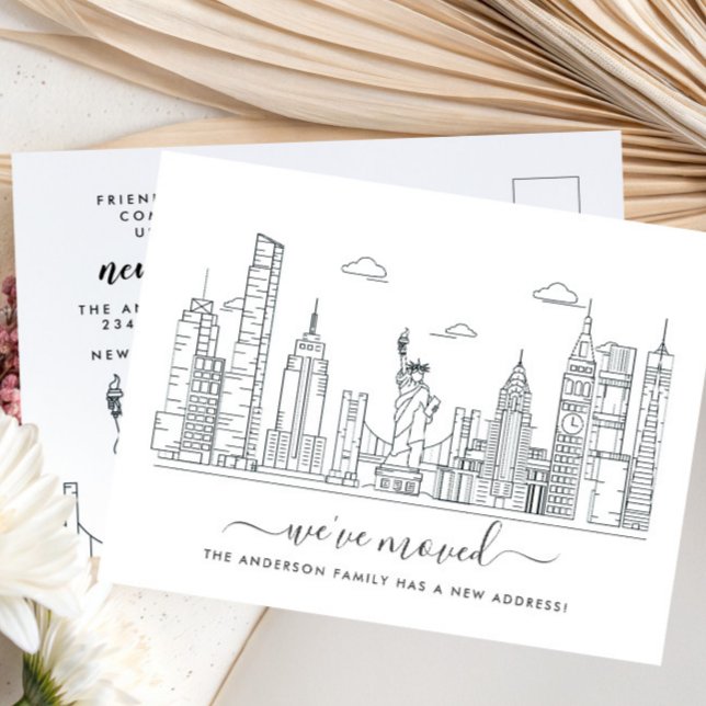 Carte postale New York City Moving Faire-part (Créateur téléchargé)