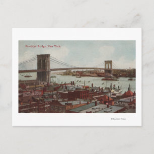 Carte Postale New York City, New York Vue du pont Brooklyn