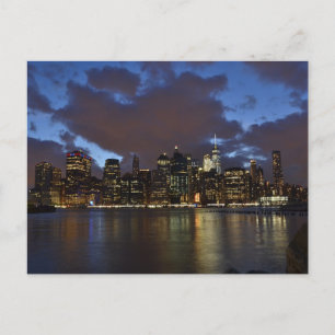Carte Postale New York City Night Skyline