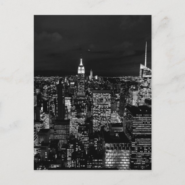 Carte Postale New York City Night Skyline (Devant)