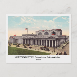 Carte Postale New York City NY, Pennsylvania Railway Station
