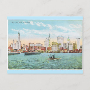 Carte Postale New York City Old Skyline