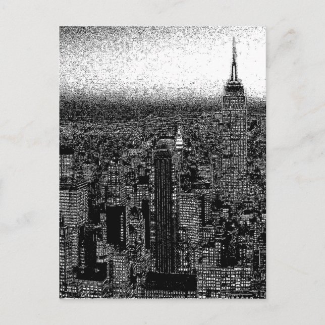 Carte Postale New York City Pop Art (Devant)