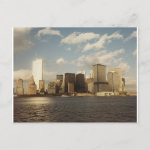 Carte Postale New York City Skyline avant les tours jumelles du
