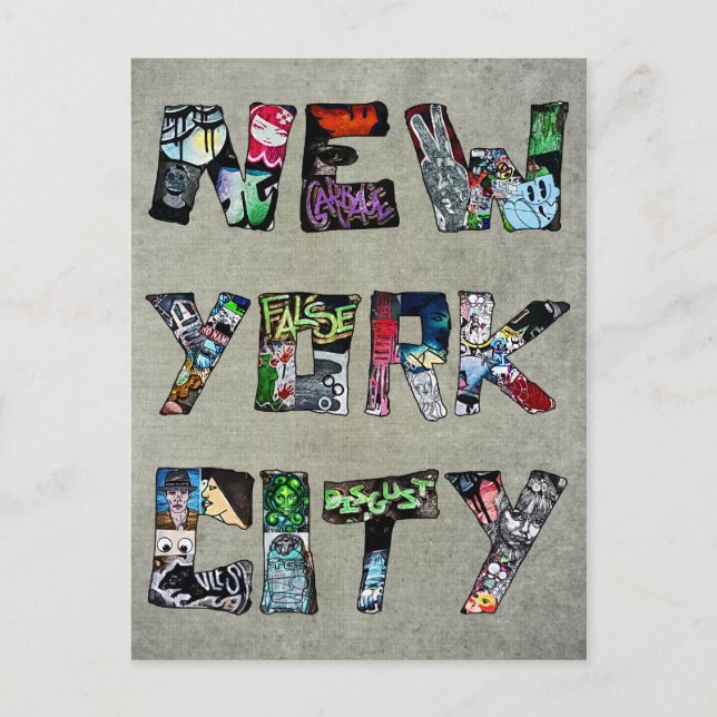 Carte Postale New York City Street Art (Devant)