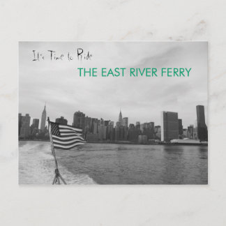 Carte Postale New York City - Traverser East River Ferry