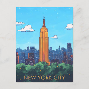 Carte Postale New York City USA Travel