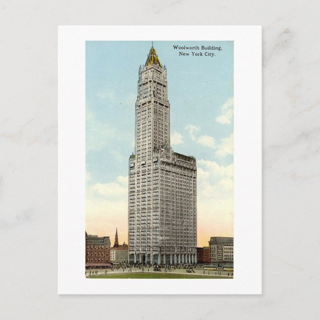 Carte postale, New York City, Woolworth Building 1 (Devant)
