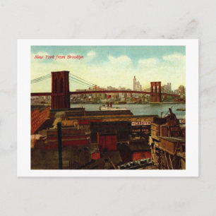 Carte Postale New York de Brooklyn, Vintage