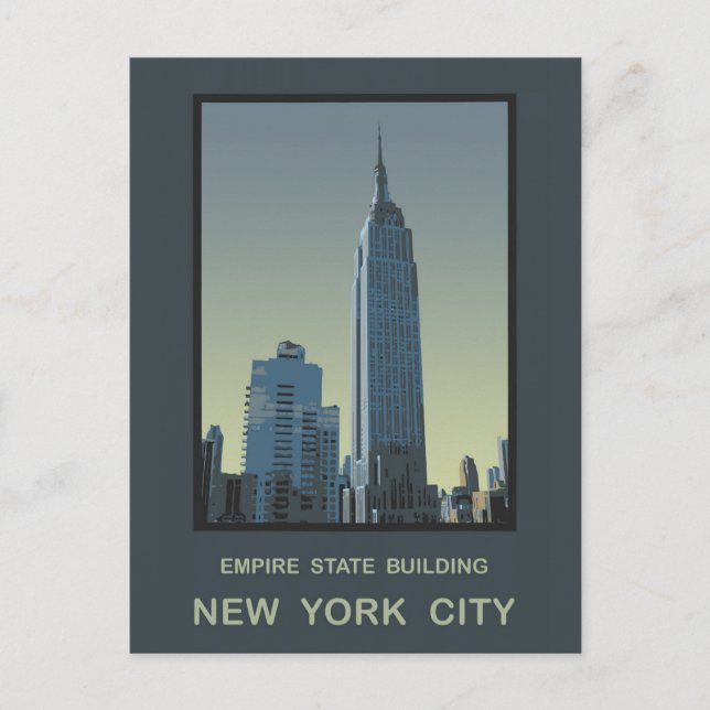 Carte Postale New York Empire State Building (Devant)