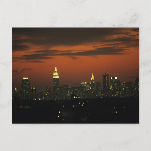 Carte Postale New York, États-Unis. Skyline de l'Upper Manhattan (Devant)