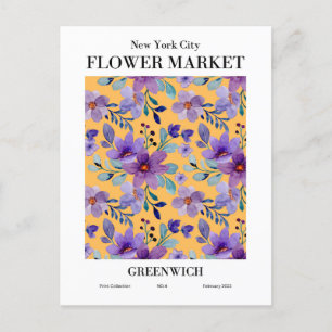 Carte Postale New York Flower Market, Greenwich Postcard