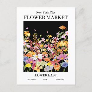 Carte Postale New York Flower Market, Lower East Postcard