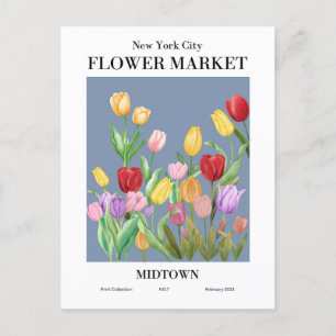 Carte Postale New York Flower Market, Midtown Postcard