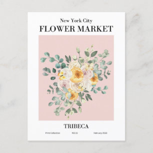 Carte Postale New York Flower Market, Tribeca Postcard
