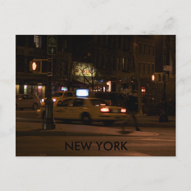 Carte Postale NEW YORK la nuit (Devant)