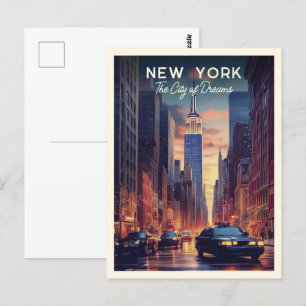Carte Postale New York La ville des rêves