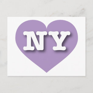 Carte Postale New York Lavender Heart - J'aime NY
