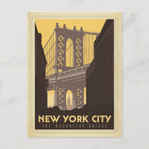 Carte Postale New York   Le pont de Manhattan