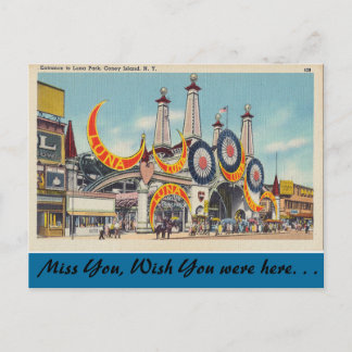 Carte Postale New York, Luna Park, Coney Island