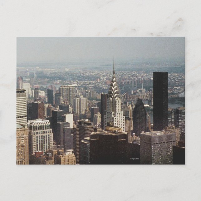 Carte Postale New York, Manhattan avec Chrysler Building (Devant)