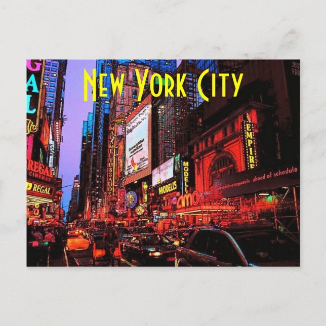 Carte postale New York Neon (Devant)