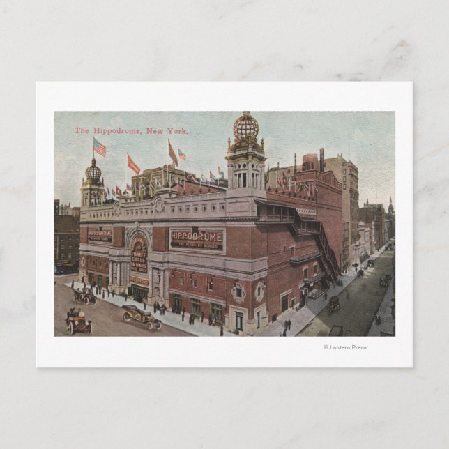 Carte Postale New York, New York - L'hippodrome (Devant)