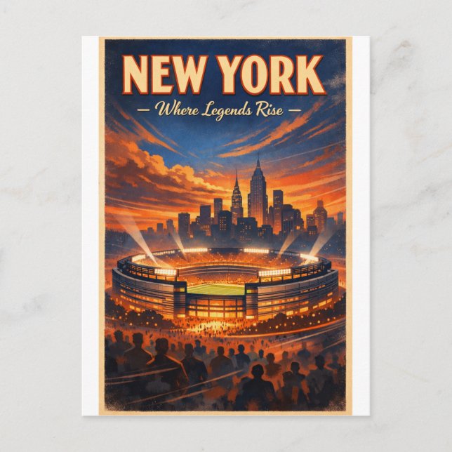 Carte Postale NEW YORK – Où les légendes s'élèvent (Devant)