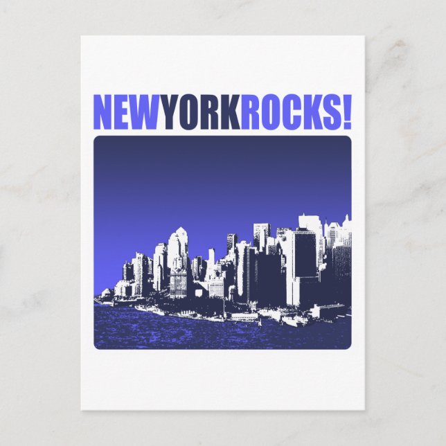 Carte Postale New York Rocks ! (Devant)
