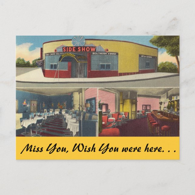 Carte Postale New York, Sideshow Bar & Restaurant (Devant)