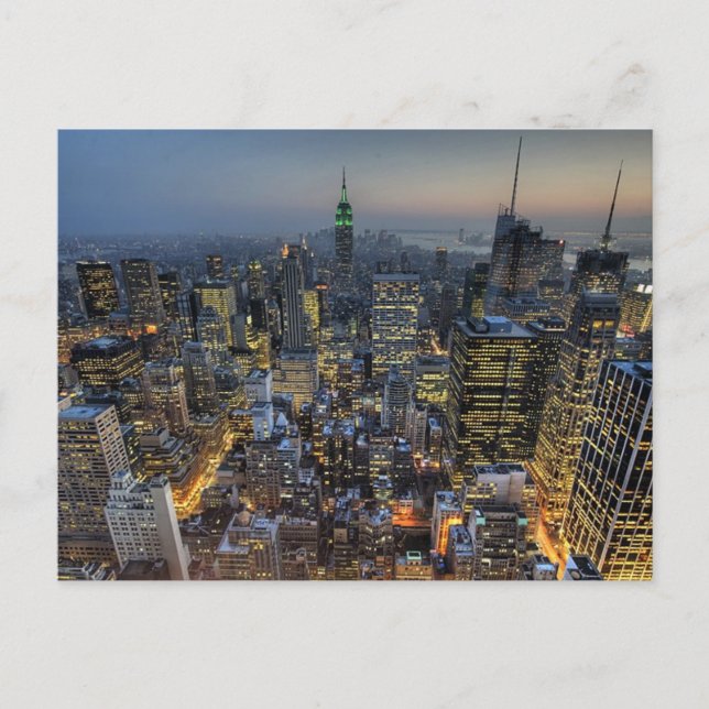 Carte Postale New York Skyline (Devant)