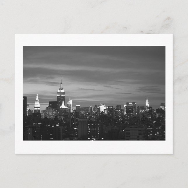 Carte Postale New York Skyline (Devant)