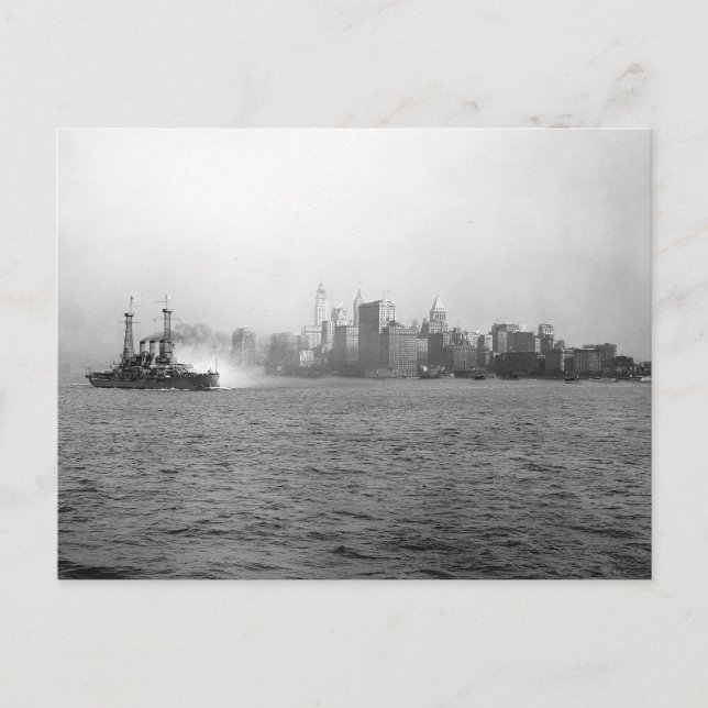Carte Postale New York Skyline de Harbour, 1920 (Devant)
