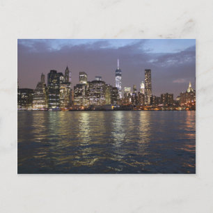 Carte Postale New York Skyline Hudson River World Trade Centre