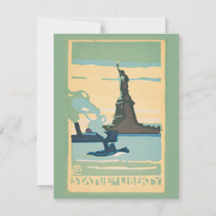 Carte Postale New York - Statue de la Liberté (1916)