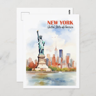 Carte Postale New York USA célèbre Travel Place