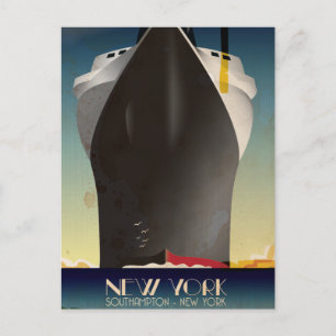 Carte Postale New York vintage À Southampton