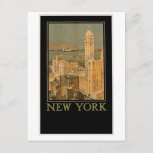 Carte Postale New York vintage de Glasgow par la ligne d'Ancre