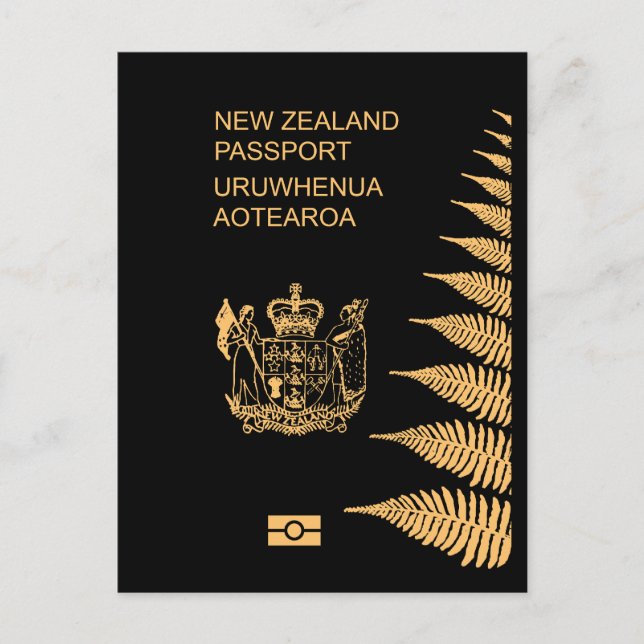 Carte Postale New Zealand passport (Devant)