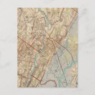 Carte Postale Newark et Paterson, New Jersey