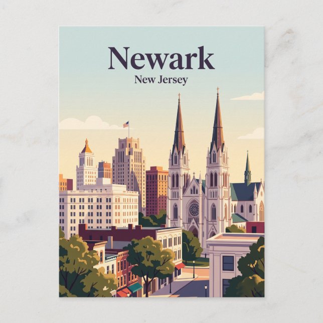 Carte Postale Newark, New Jersey (Devant)