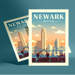 Carte Postale Newark New Jersey vintage