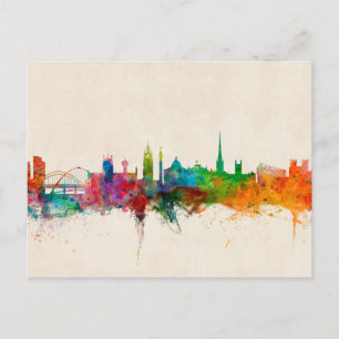 Carte Postale Newcastle England Skyline