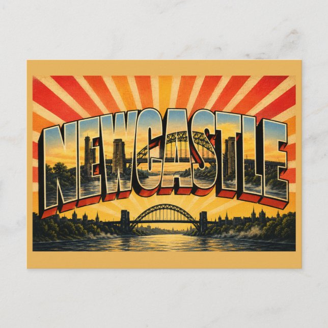 Carte Postale Newcastle upon Tyne Angleterre Riverside Bridge  (Devant)
