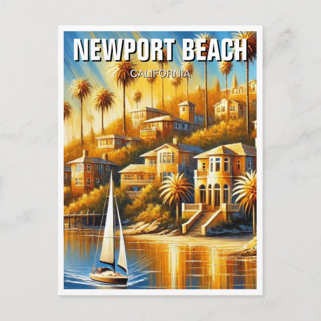 Carte Postale Newport Beach Californie (Devant)