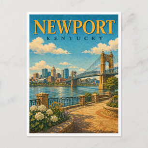 Carte Postale Newport Kentucky Riverfront Skyline GeoSaga