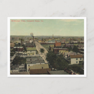 Carte Postale Newport News VA, Bird's Eye View 1911