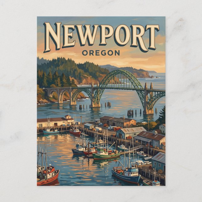 Carte Postale Newport Oregon (Devant)
