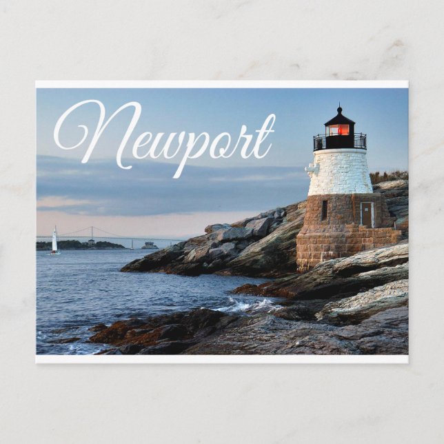 Carte postale Newport Rhode Island Sunset Lighthou (Devant)